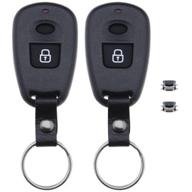 The Lord of the Tools Pack of 2 Car Key Case Remote Control Protective Case Compatible with Hyundai Elantra Santa Fe Matrix Trajet Replacement, 1 Button Housing