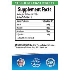 HAPPY PET VITAMINS LLC cat Stress and Anxiety Relief - CAT Relaxant - Anxiety and Stress Relief - Natural Calmer - Premium - cat Stress Pills - 1 Bottle (90 Chewable Tabs)