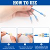 Tandefio 25 Pcs Double Piggyback Spade Connector Quick Disconnect Electrical