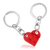 BOBIPRO BOBIPRO Couples Matching Stuff Gifts - Red Heart Keychain,