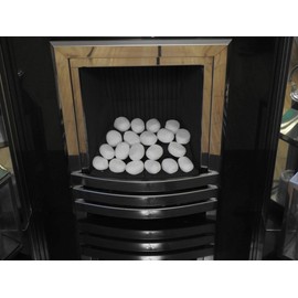 Coals 4 You 20 WHITE Gas fire Ceramic Pebbles Replacements/Bio Fuels/Ceramic NEW & EXCLUSIVE TO COALS 4 U