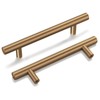 goldenwarm 10 Pack Champagne Bronze Cabinet Pulls Gold Cabinet Handles