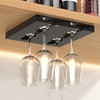 Gittcoll Wine Glasses Rack Stainless Steel Under Cabinet Stemware Hanging