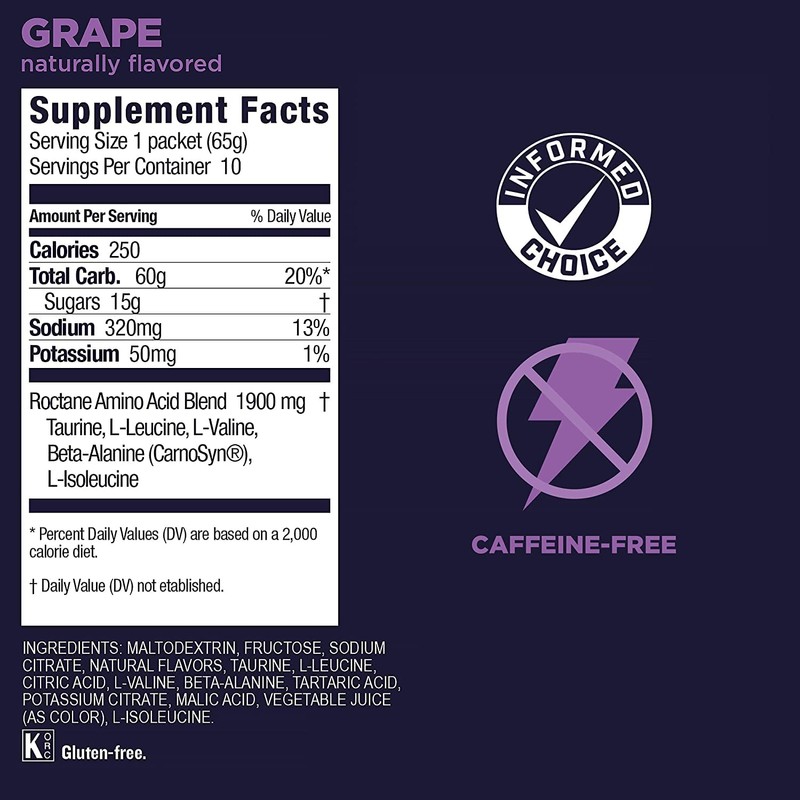 GU Energy Roctane Ultra Endurance Energy Drink Mix, Vegan, Gluten-Free,