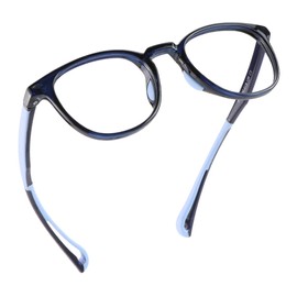 LifeArt Kid Blue Light Blocking Glasses, Filter 85% of Harmful Blue Light, Anti Eyestrain and Blurry, Computer Glasses (Blue)