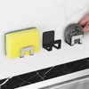 HomeCraft Kitchen Sink Sponge Holder Rack – Stainless Steel Adhesive