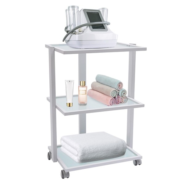 Esthetician Cart 3 Tier Beauty Trolley Cart Utility Salon Rolling