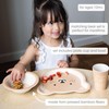 Pearhead Bear Baby Feeding Set - Includes Plate, Bowl, and