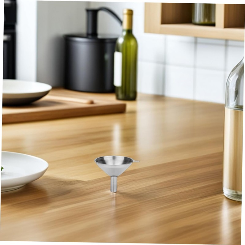 LIFKOME 1 Set Stainless Steel Mini Funnel for Liquid and