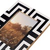 Sagebrook Home Resin, 4X6 Photo Frame, Black/White, Rectangle, Polyresin, Contemporary,