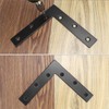 QWORK Flat L Brackets for Wood, 8 Pack Heavy Duty