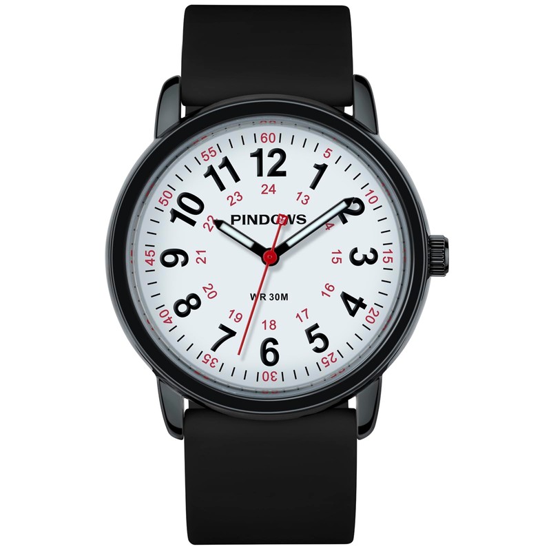 PINDOWS Women Watches, Student Unisex Analog Quartz Women Wrist Watch,