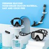 EMSINA Dry Snorkel Set,Panoramic Wide View,Anti-Fog Scuba Diving Mask,Professional Snorkeling