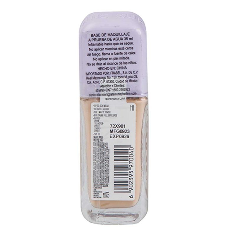 Base Maquillaje Maybelline tono 111 35ml