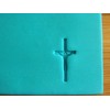 Small cross with Jesus stamp for pottery clay soaps and