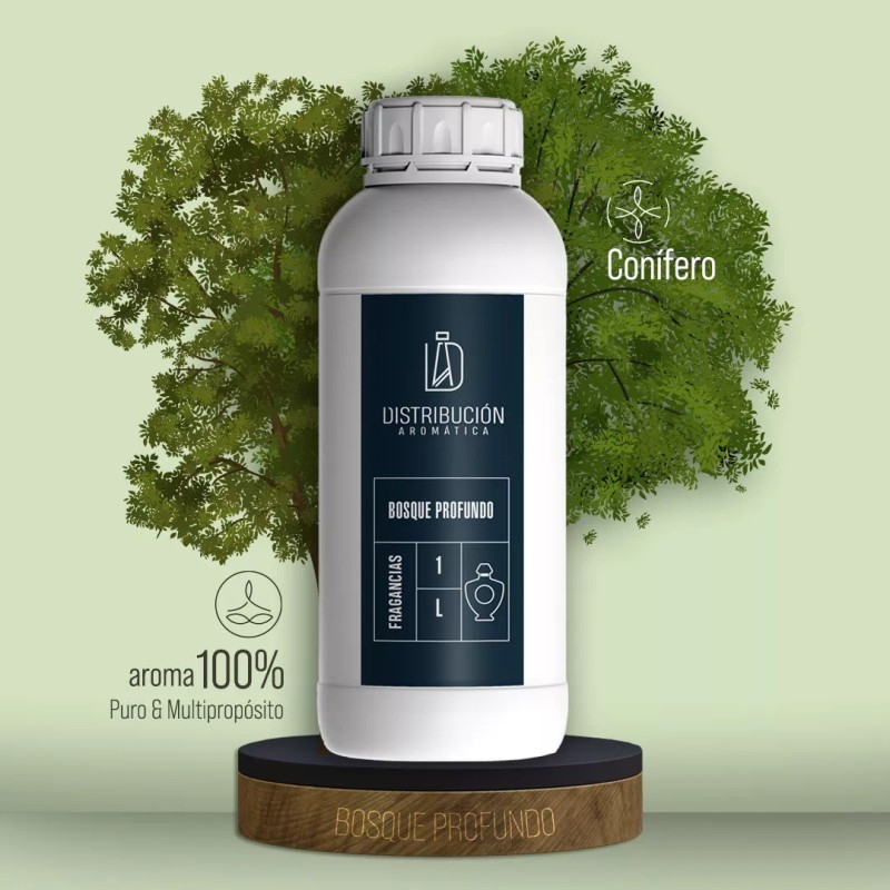 Distribución Aromática Esencia Bosque Profundo Para Diferentes Aplicaciones 500ml