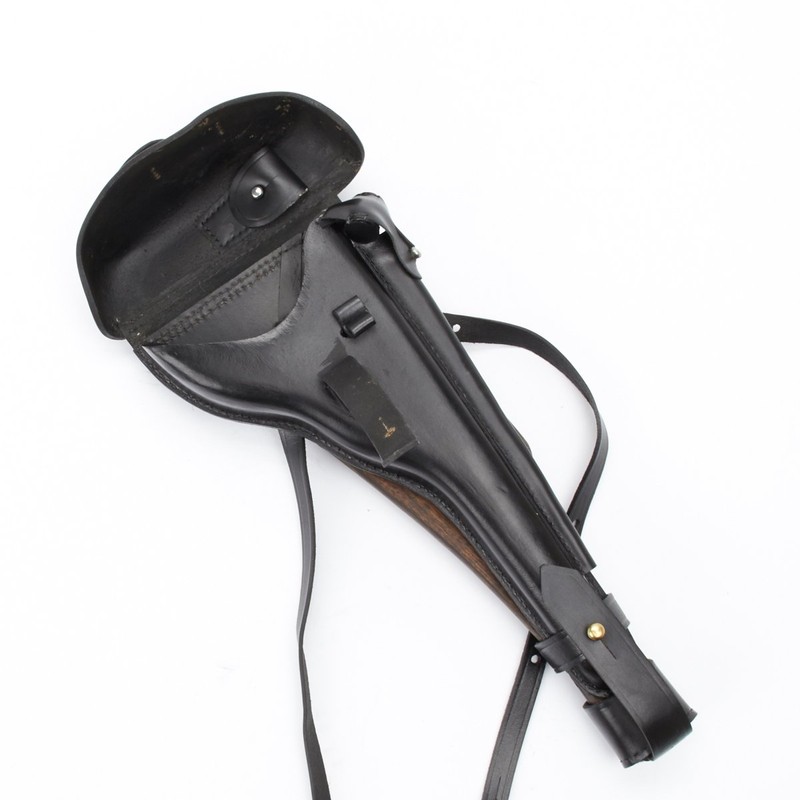 German WWI Artillery Luger Holster with Wood Buttstock Set