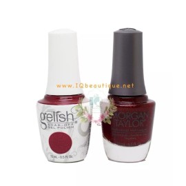 Gelish DUO Soak Off Gel Polish + Morgan Taylor Lacquer - #842 - Good Gossip