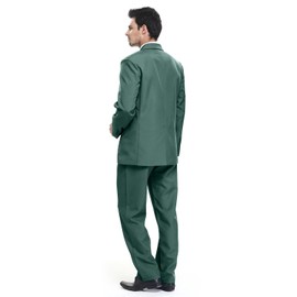 U LOOK UGLY TODAY Men's Suit, Parties, Christmas Costume, Fashionable, Normal Cut, Festive Suits, Party Suits, Plain, dark green