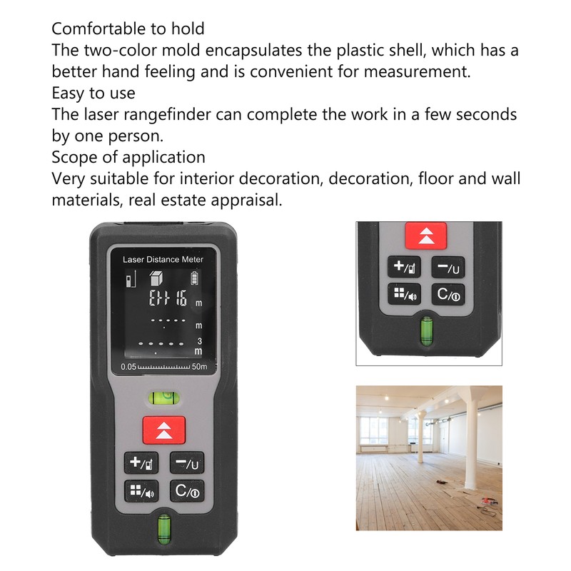 M50 High Precise Laser Distance Measure Meter 50m Infrared Rangefinder