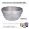 Boundless Voyage Titanium Double Walled Bowl Oatmeal Rice Soup Yogurt