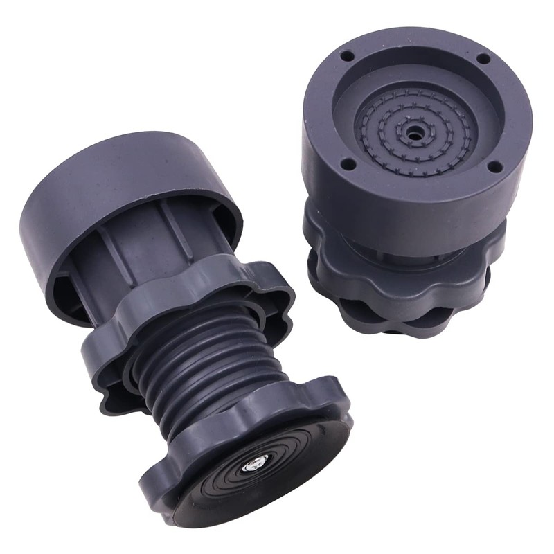 WANGCL 4 Pieces Anti-Vibration Washing Machine Mat Adjustable Universal Rubber