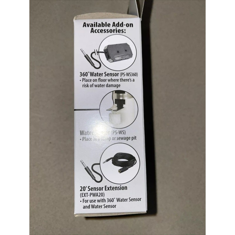 PRO SERIES PWA2 110 dB 9v Battery Operated Water Alarm