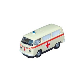 Carrera Evolution - 20027794 VW Bus T2b Ambulance, Red Cross, Slot Car Ready to Race, Perfect for Children and Adults, Scale 1:32 Replica with Light Function