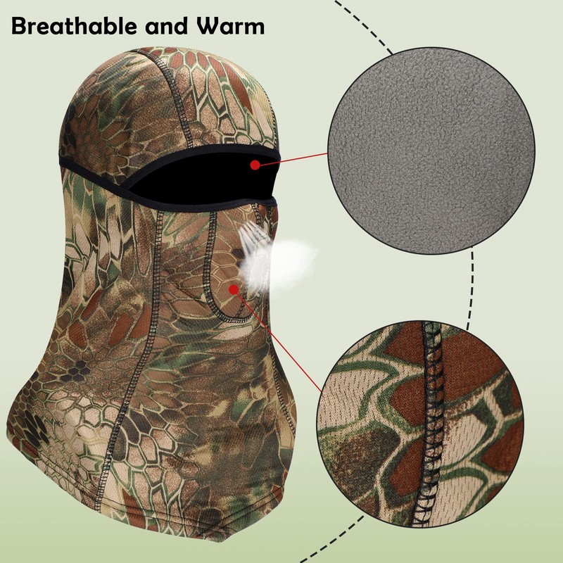 Hestya Camo Hunting Gloves for Men Full Face Cover Hunting