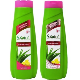 2 Pk SAVILE Shampoo & Conditioner Control Caida Pulpa Sabila Colageno 700 ml