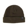 Ted Baker Men's Khaki MXH-Benit Ribbed Knitted Beanie Hat