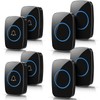 Fabbay 8 Wireless Doorbell, Waterproof Door Bell Button Kit 4