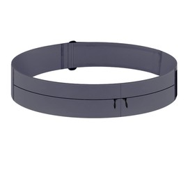 KASSAI 2-Pocket Running Pouch, Non-Shaking, Stretchable, 2 Sizes to Choose from, Inspected in Japan, charcoal