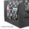 Elegant Comfort Quilted Furniture Protectors Solid and Printed Design Reversible