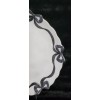 Bella Lux 4 Black Coquette Ribbon Bows on White Melamine