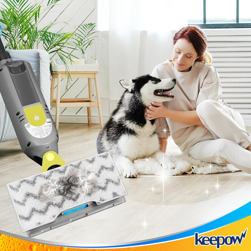 KEEPOW Reusable Vacmop Replacement Pads Compatible with Shark Vacmop VM252