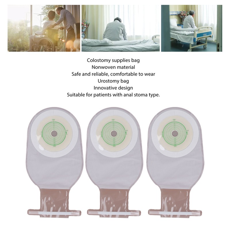 10pcs Colostomy Bag Prevents Leakage Innovatively Non Woven Drainable Ostomy