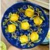 VIETRI Sorrento Lemon Pattern 9 Inch Pasta Plate Made/Painted by
