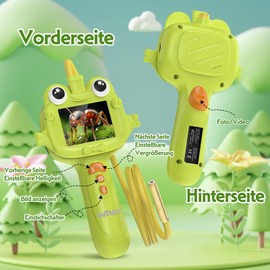 Endoscope for Children, Portable Endoscope with 8 LED Lighting, Waterproof Lens Toy for Boys and Girls Educational STEM Activities