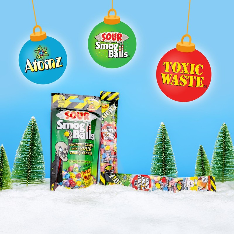 TOXIC WASTE - Atomz - Sour, Tangy, Chewy Candy -