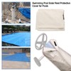 Beige garden courtyard swimming pool waterproof cover open air swimming