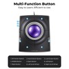 PORLEI Wired Trackball Mouse, Ergonomic Finger Control Trackball with 55mm