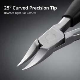 Ingrown Toenail Clippers for Thick Nails – Precision Curved Blade Nail Trimmer with Storage Case for Home Care