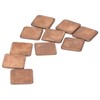100pcs Heatsink 401w/mk Thermal Conductivity Burr Free Glossy Copper Material