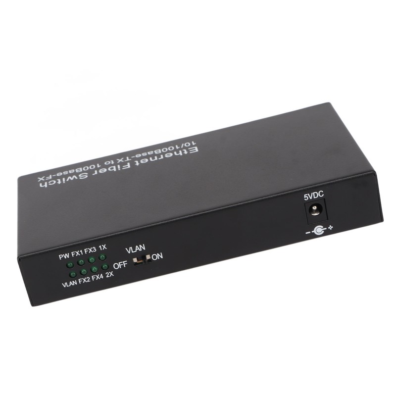 Ethernet Optical Switch 6 Ports 10 100Mbps RX1550 Tx1310nm LED