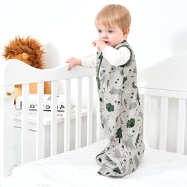 Yoofoss 3er Pack Schlafsack Baby Sommer 100% Baumwolle 0.5 Tog Sommerschlafsack Atmungsaktiv Babyschlafsack 78 cm für Jungen Mädchen Neugeborene 6-12 Monate