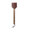Outset 76616 Acacia Wood and Leather Amish-Style Fly Swatter, 17.5",