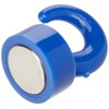first4magnets™ F4MK12BU-10 Magnet Expert Blue Plastic Mini Magnetic Hooks -