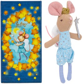 LEVLOVS Tooth Fairy Mouse Stuffed Animal｜Linen Mouse Toy｜Mouse Family｜Cotton Mouse｜Fairy Mouse｜Mini Dolls Set｜Fabric Doll Mice Toys ｜Family Dolls