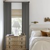 KangBang Grey Pinch Pleated Curtains 90 Inches Long for Bedroom,